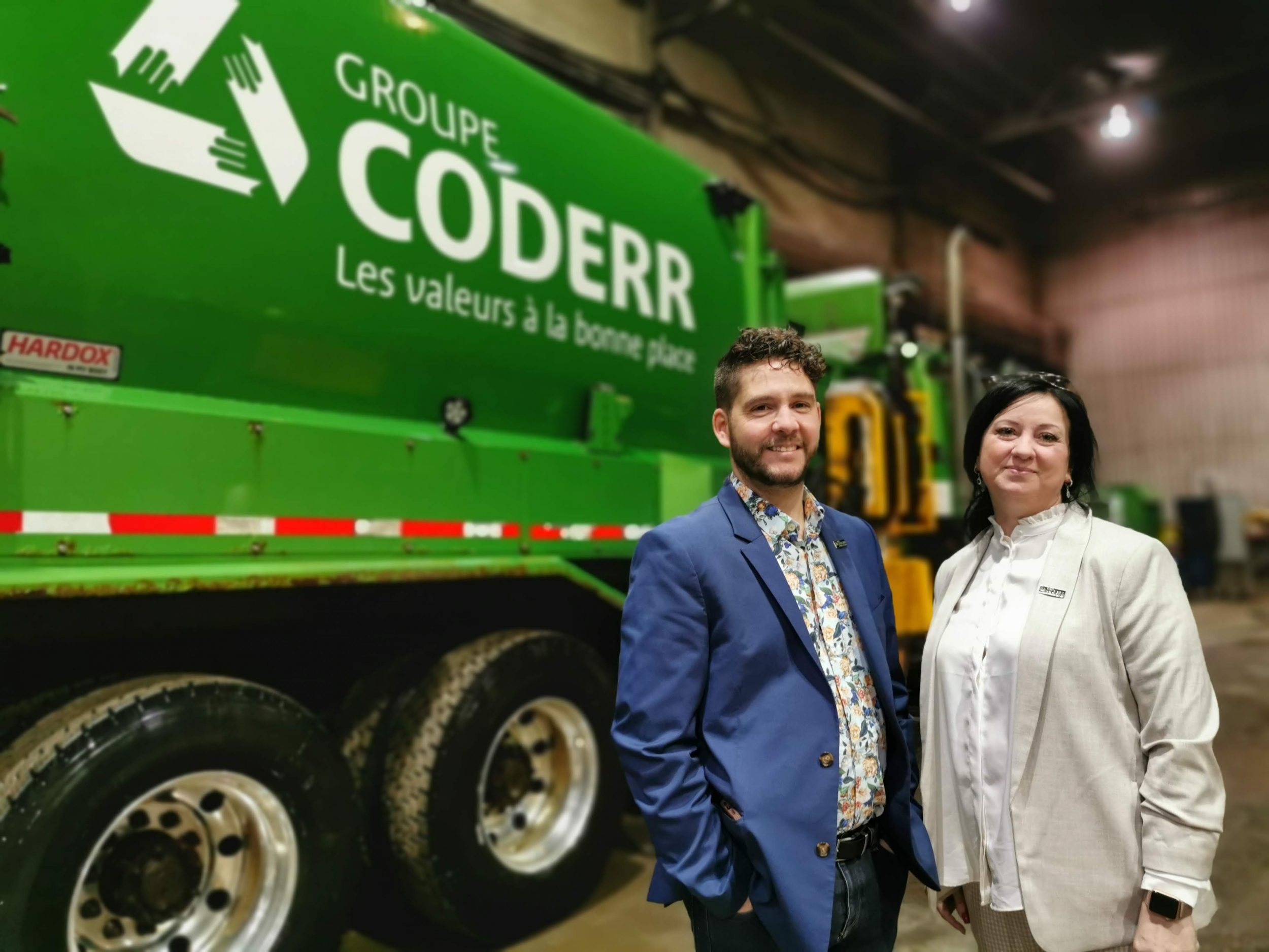 Coderr groupe david gosselin camion recyclage