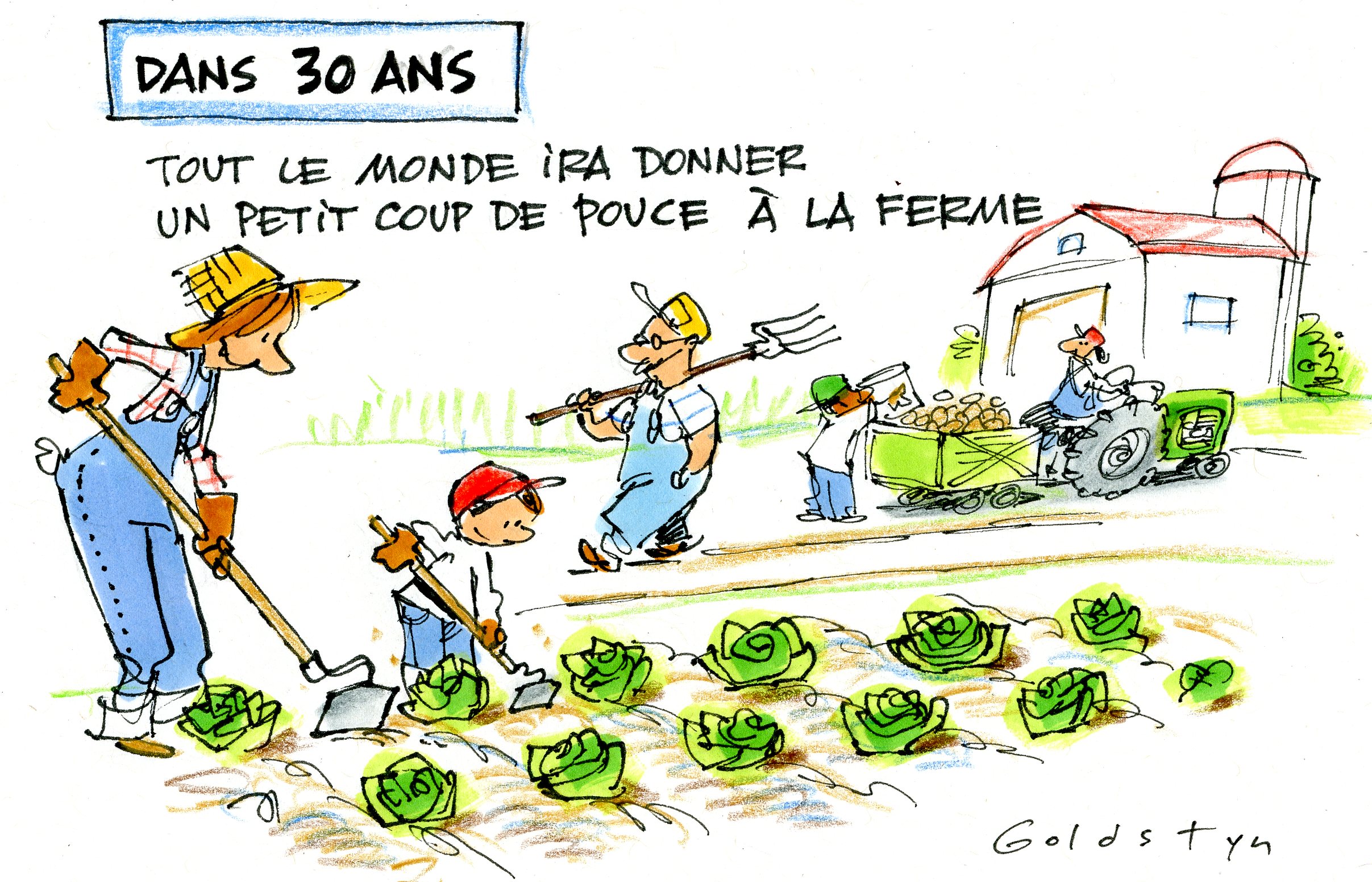 #dans30ans - La ferme par Jacques Goldstyn