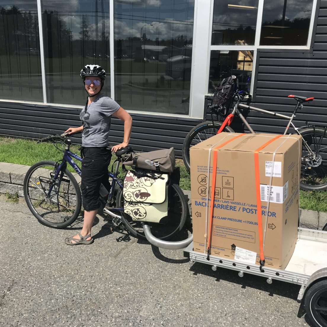 vélo cargo transport actif val d'or