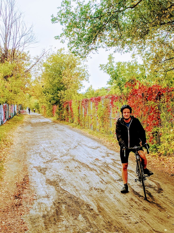 vélo, automne, cycliste, cyclisme, transport, mobilité, mobilité durable, vélo quatre saisons,