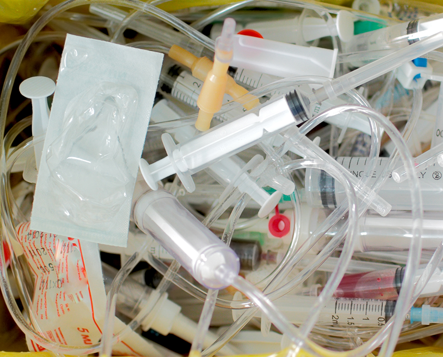 Hôpital de Saint-Jérôme, plastiques médicaux, recyclage, recyclage de plastiques médicaux, plastique valorisable, déchets biomédicaux,